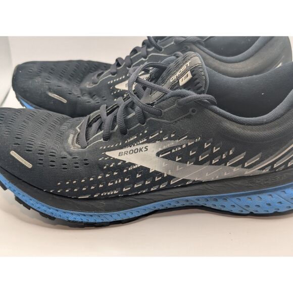 Brooks Ghost 13 Running Shoes Black/Blue Men\'s Size 13 D main image 6